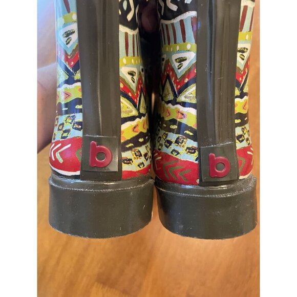 Bogs Colorful Aztec Pattern High Rain Boots Size 7 - Picture 5 of 6